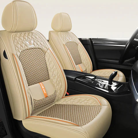 Funda para Asiento de Auto Revok en Cuero Legítimo con Airbag Incorporado +REGALO: Alfombra Automotriz