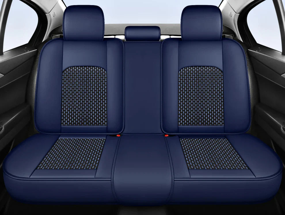 Funda para Asiento de Auto Veron en Cuero Legítimo Universal +REGALO: Alfombra Completa