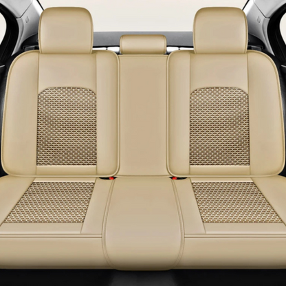Funda para Asiento de Auto Veron en Cuero Legítimo Universal +REGALO: Alfombra Completa