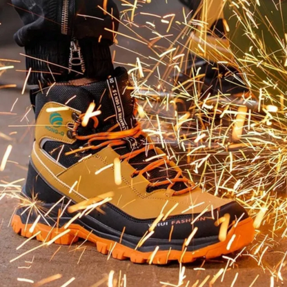 Kit Bota de Hombre Safety en 100 % Cuero Legítimo (Impermeable y Antideslizante) +3 REGALOS Limitados