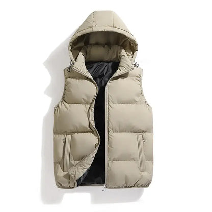Chaleco ThermoShield – Sin Mangas con Capucha Desmontable